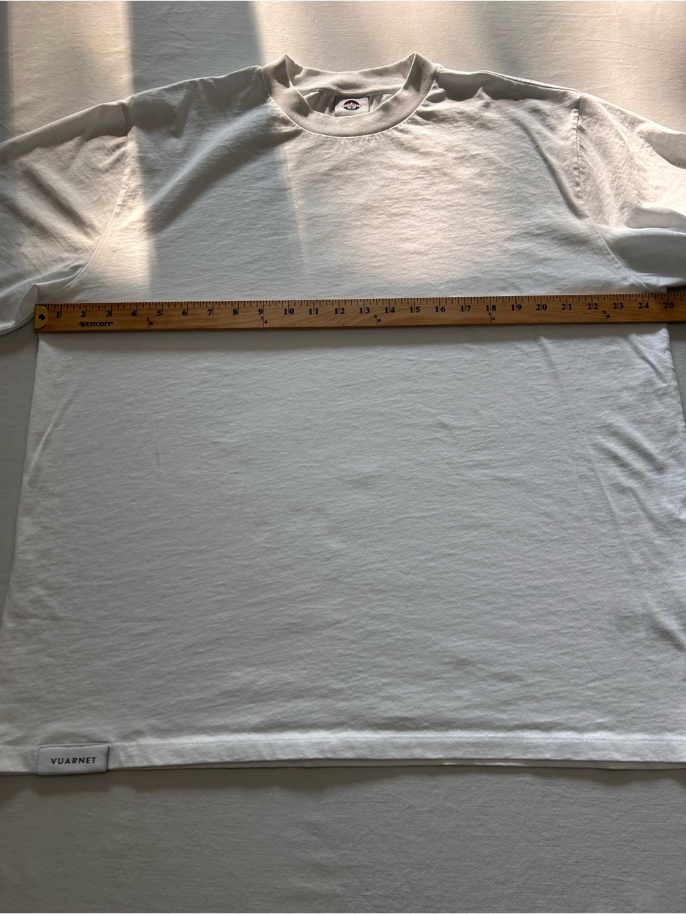 Vuarnet France White T-Shirt Logo Sleeve Casual Tee - Picture 6 of 7